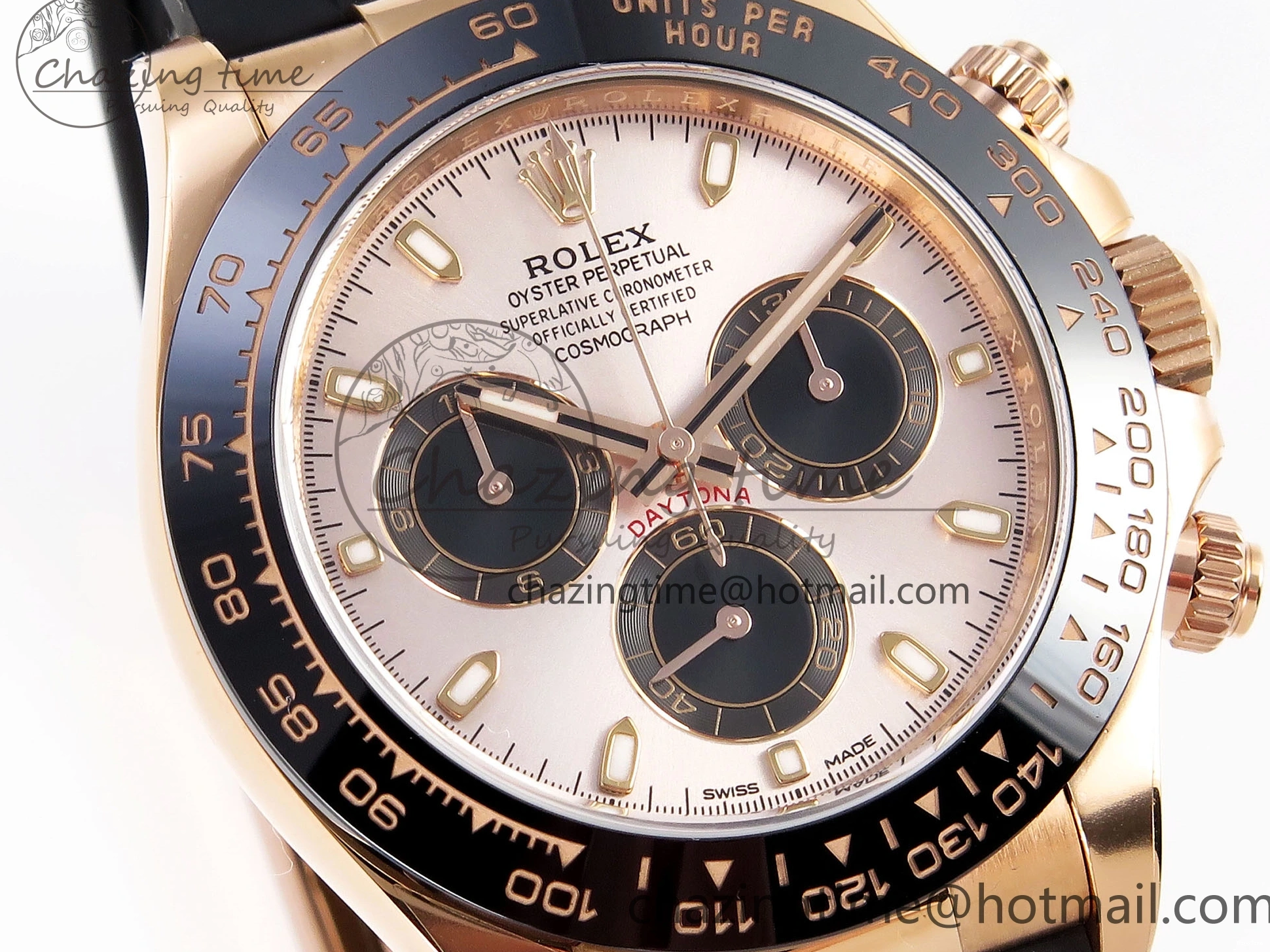 MiroTime 0322 Daytona 116515 Clean 1:1 Best Edition Silver Dial RG Markers on Oysterflex Strap SA4130 V WrinkleFree 1965